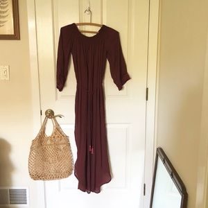 Off the should midi dress